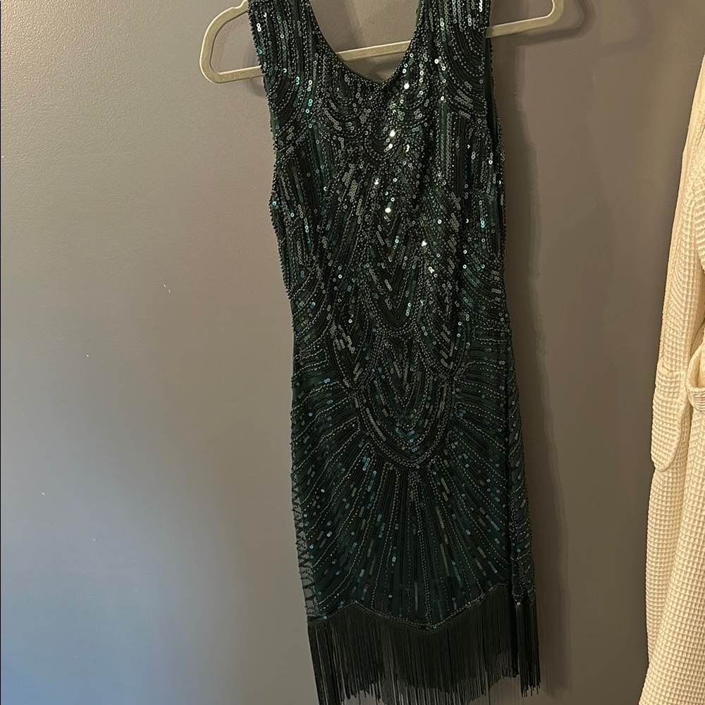 Elegant Black Sequin Dress
